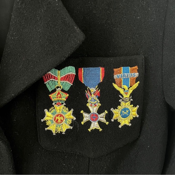 Vintage Military Style Jacket - Size 8 - Picture 3 of 4